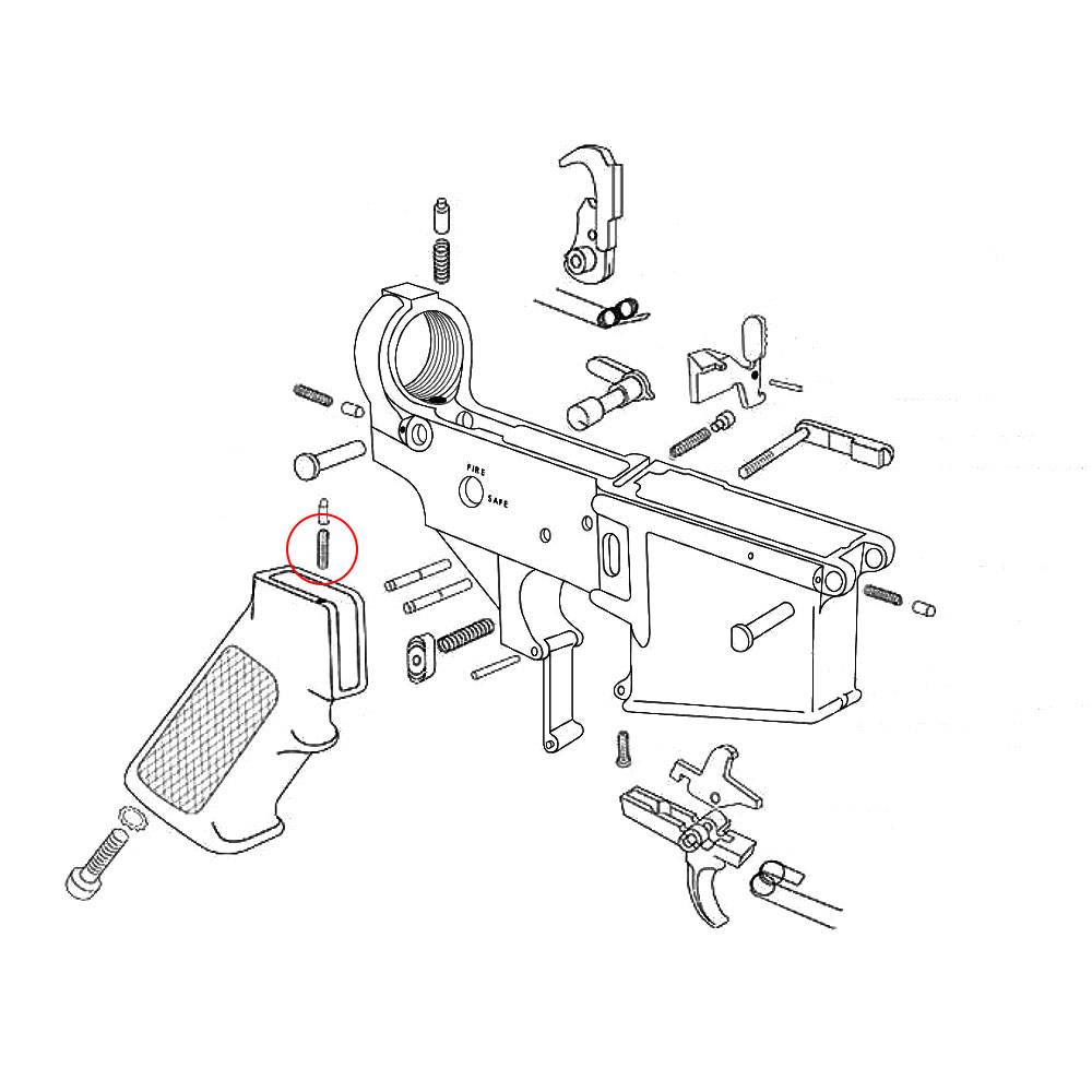 Eemann Tech AR-15 Selector Detent Spring 2