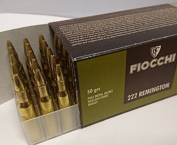 Fiocchi .222 Rem FMJHP 50gr
