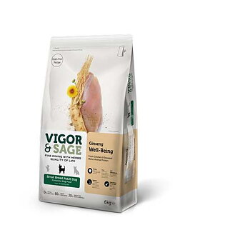 Vigor & Sage Small breed adult dog  Ginseng Well-Being Breed Adult  6Kg