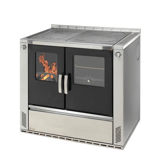 Wamsler vedspis W3-90 - Rökutgång Höger - Glaskeramik - 4
