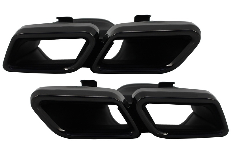 1. C63 look diffuser+pipes ALL BLACK - 4