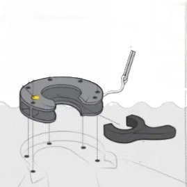 RS Zest Mast Deck Plate Assembly