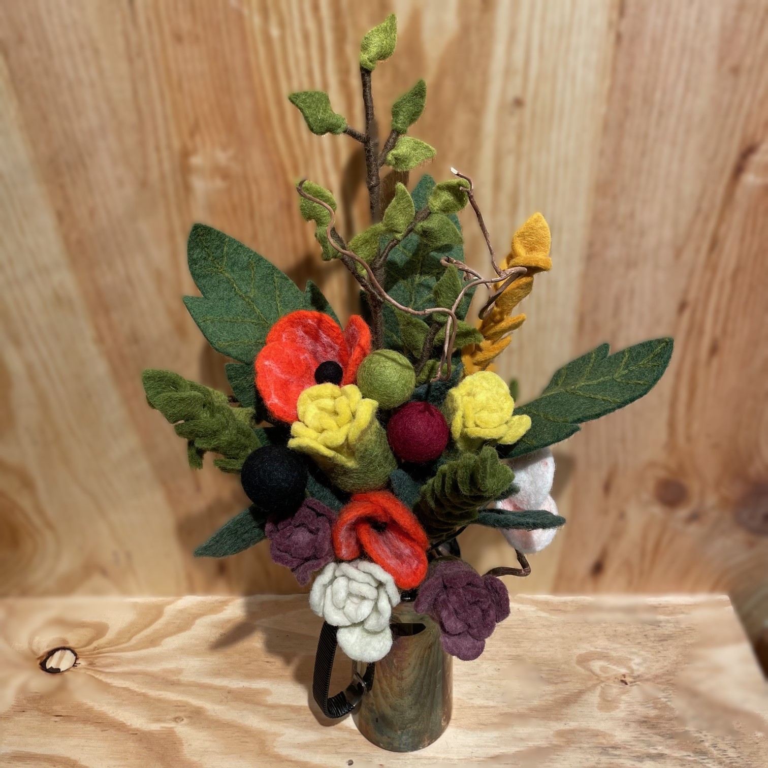Kerstins extra stora bukett av vackra ullblommor