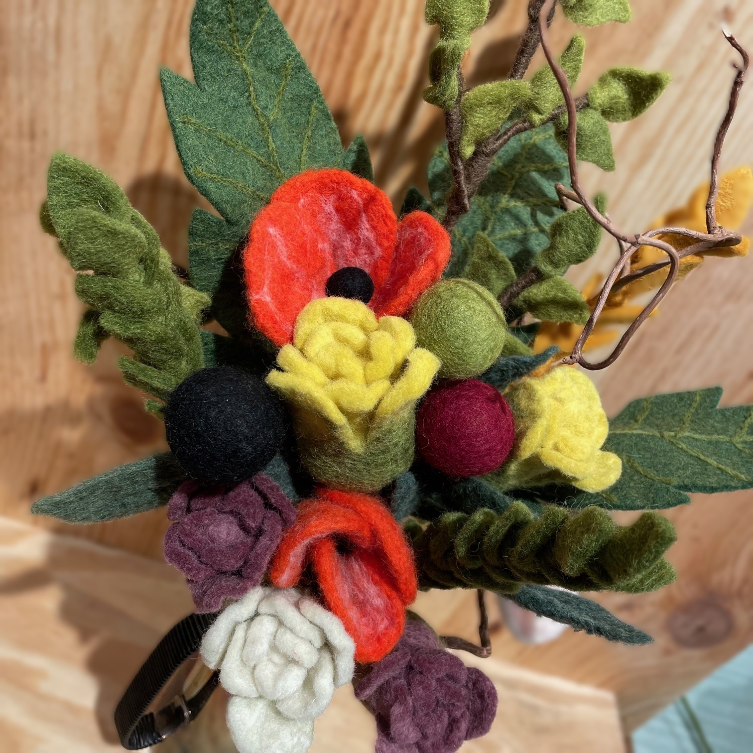 Kerstins extra stora bukett av vackra ullblommor - 2