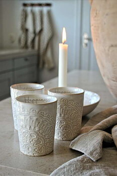 Mugg - Happiness - Vit -  Majas Cottage