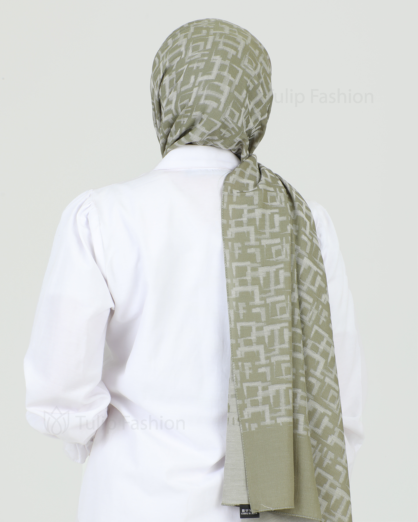 Hijab - Squares - Green - 2