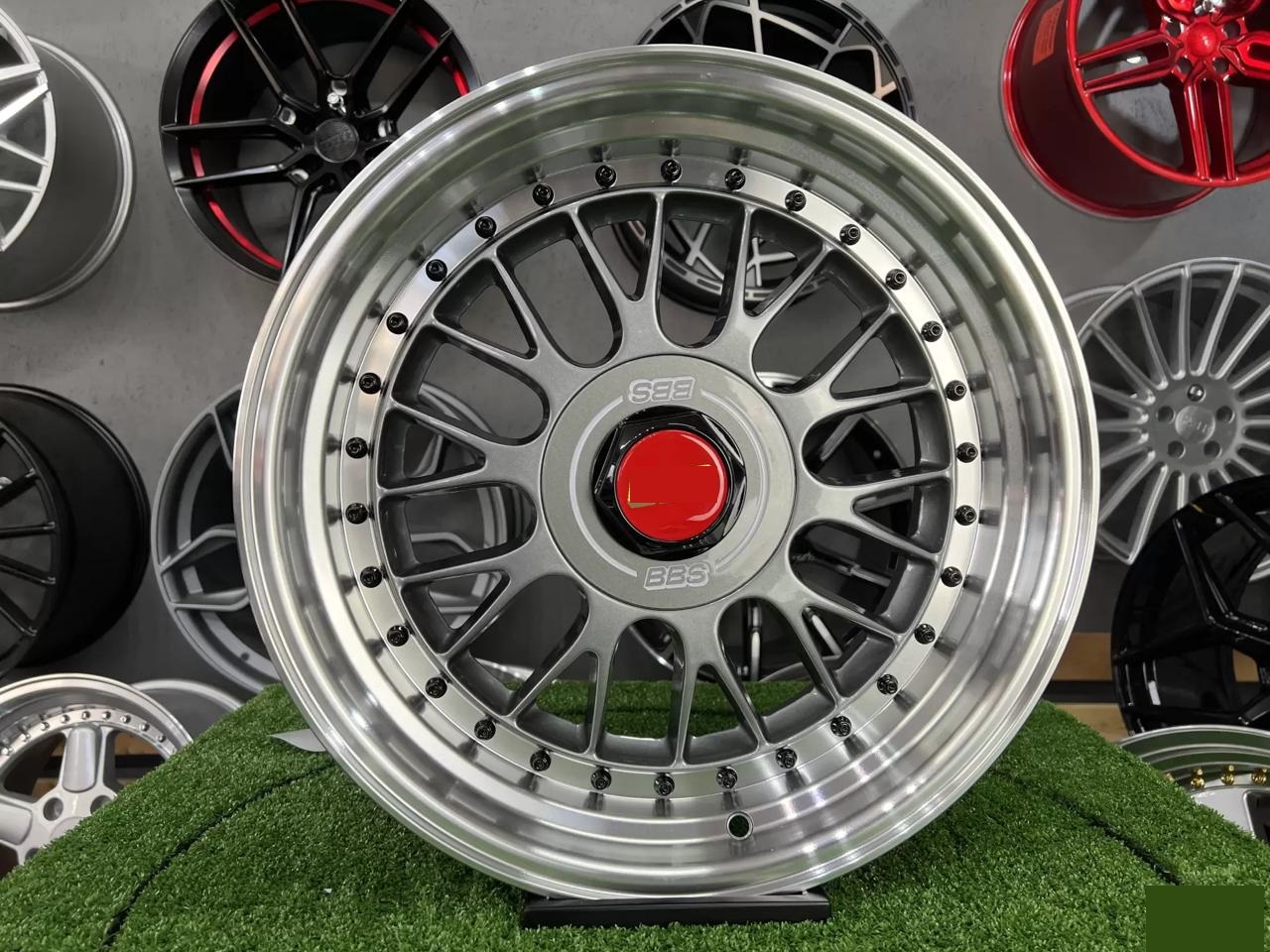 17" LM style Grey/polished 5x112 5x120