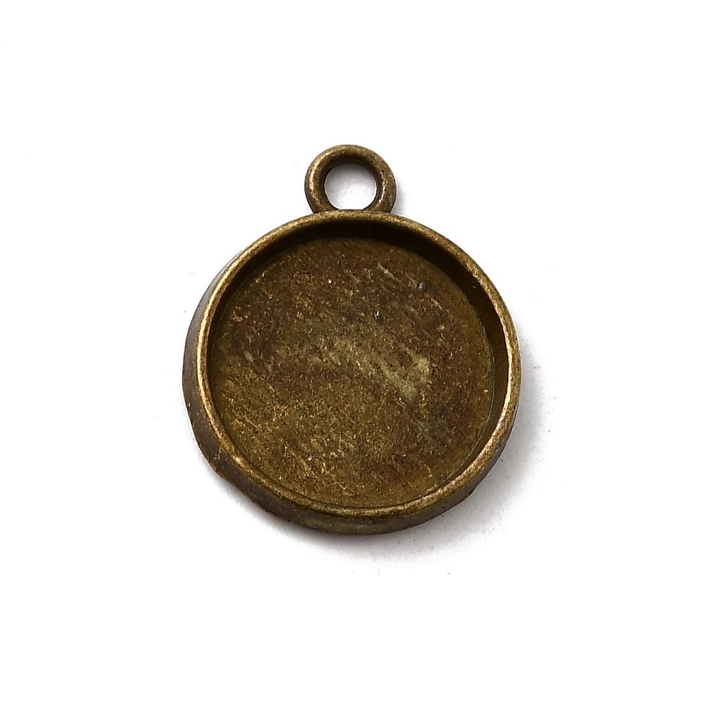 Cabochonfäste brons 12 mm - 2