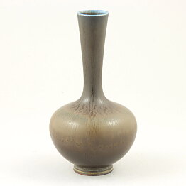 Berndt Friberg (1962) Unique Brown Haresfur Vase 15 cm