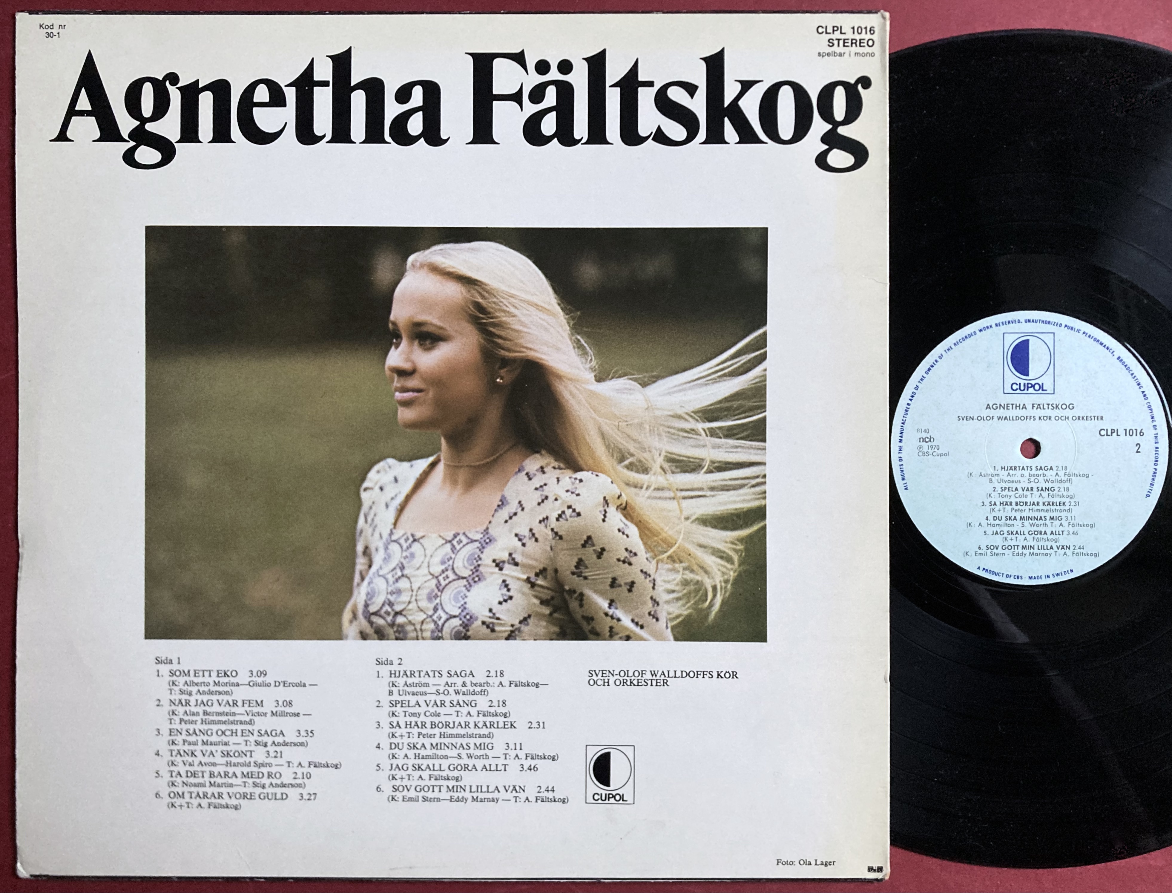 AGNETHA FÄLTSKOG - Som jag är Swe LP 1970´s - 2