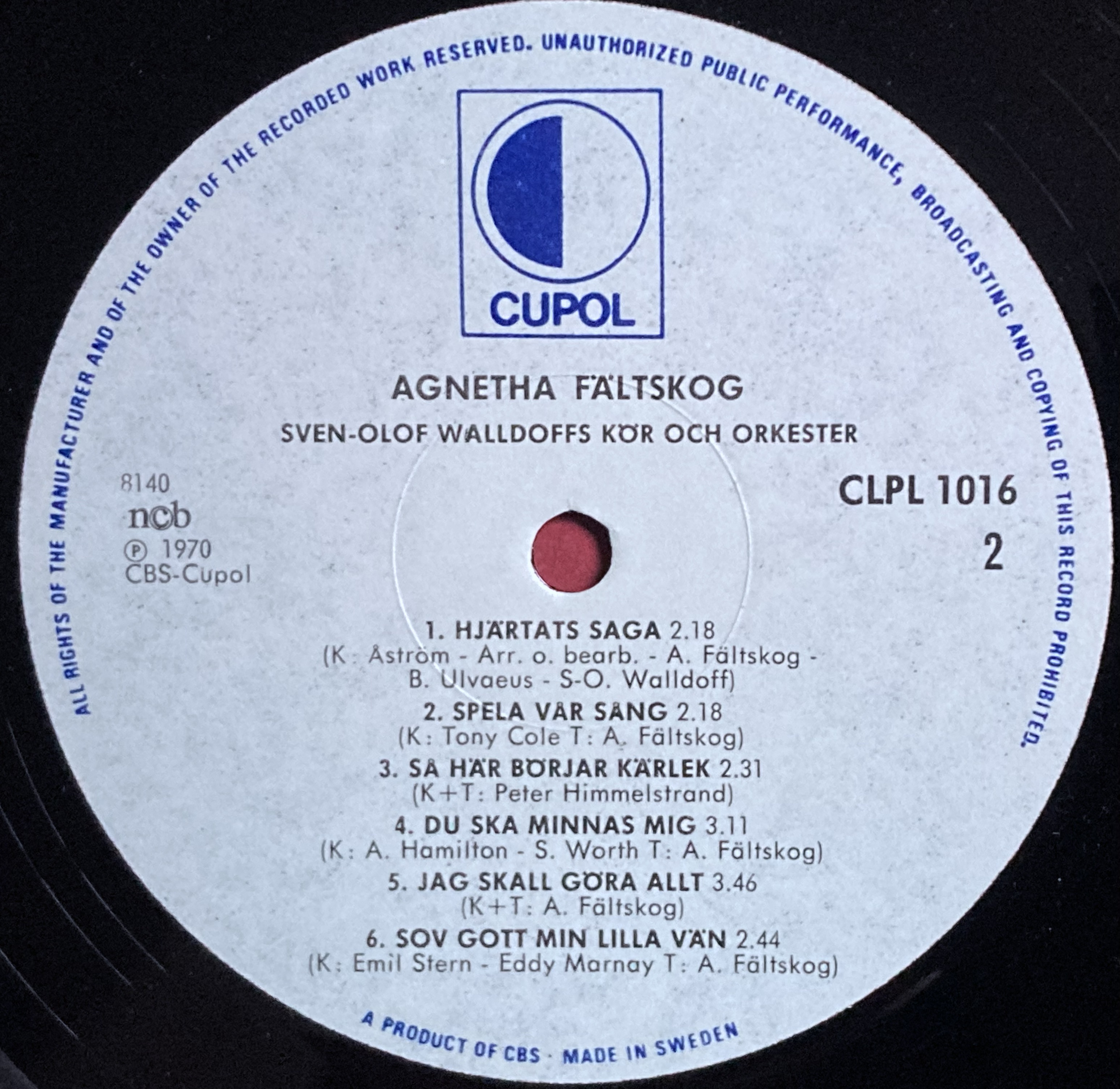 AGNETHA FÄLTSKOG - Som jag är Swe LP 1970´s - 4