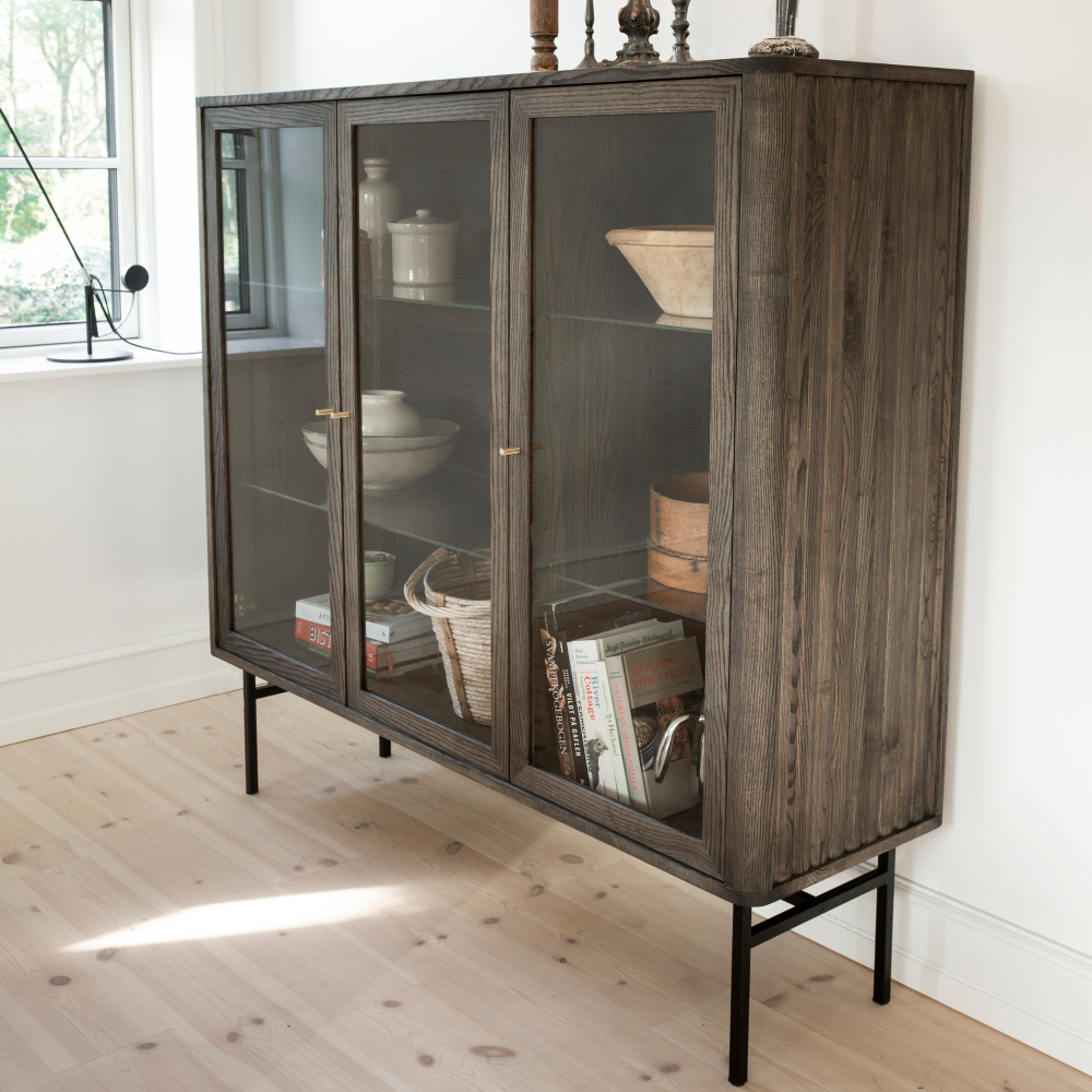 Velvet vitrine - 3 doors (several choices) - Kristensen & Kristensen - 7