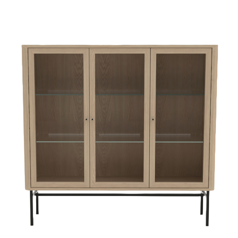 Velvet vitrine - 3 doors (several choices) - Kristensen & Kristensen