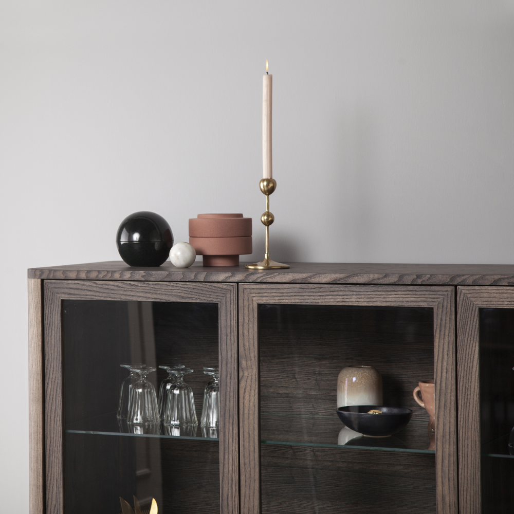Velvet vitrine - 3 doors (several choices) - Kristensen & Kristensen - 6