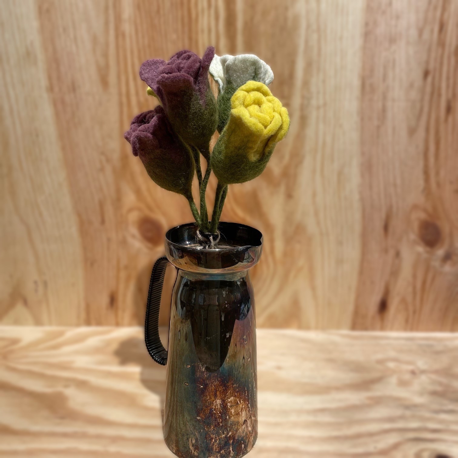 Bukett Tulpan mix No. 5 av ullblommor