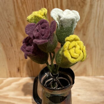 Bukett Tulpan mix No. 5 av ullblommor