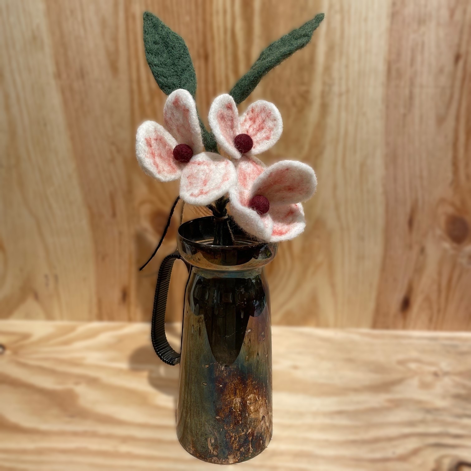 Veras lilla Vallmo bukett av ullblommor