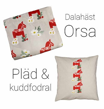 Paket Pläd och Kuddfodral