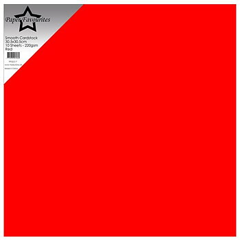 Cardstock Paper Favourites Släta 517-Red