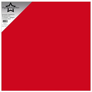 Cardstock Paper Favourites Släta 518 -Chinese Red