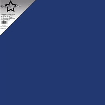 Cardstock Paper Favourites Släta 519 -Elegant Blue