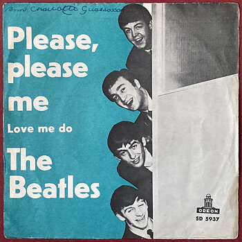 BEATLES - Please, please me Rare TURKOS / RÖD etikett Swe PS 1963