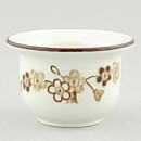 ジャッキー・リンド  Japonicaシリーズ  エッグカップ  茶色の花模様  4個  6cm  1977年