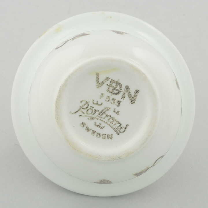 ジャッキー・リンド  Japonicaシリーズ  エッグカップ  茶色の花模様  4個  6cm  1977年