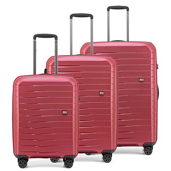 Hårda resväskor - AIRBOX AZ18 3-set 75/65/55 Rasberry Red