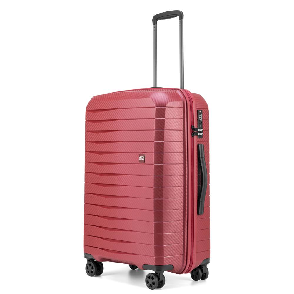 Hårda resväskor - AIRBOX AZ18 3-set 75/65/55 Rasberry Red - 3