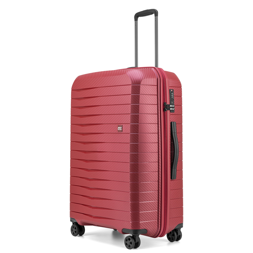 Hårda resväskor - AIRBOX AZ18 3-set 75/65/55 Rasberry Red - 2