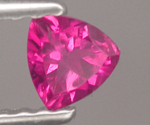 Turmalina rosa natural de primera calidad talla trillante de 4,1 mm - 3