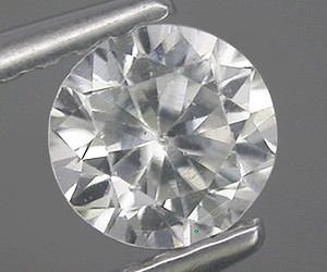 Impresionante piedra preciosa de circón blanco natural con talla de diamante de 5 mm - 3