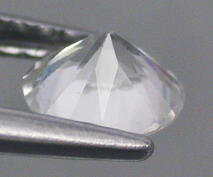 Impresionante piedra preciosa de circón blanco natural con talla de diamante de 5 mm - 2
