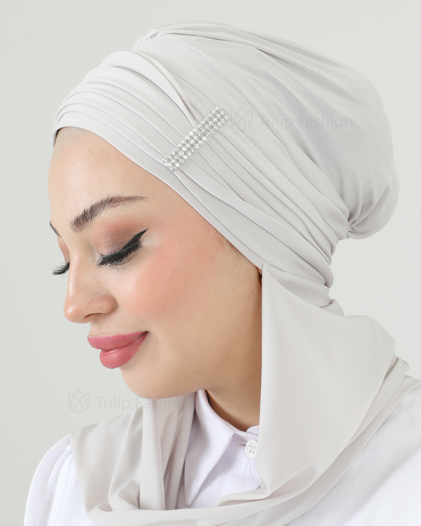 Turban - Saria - Ljusbeige - 5