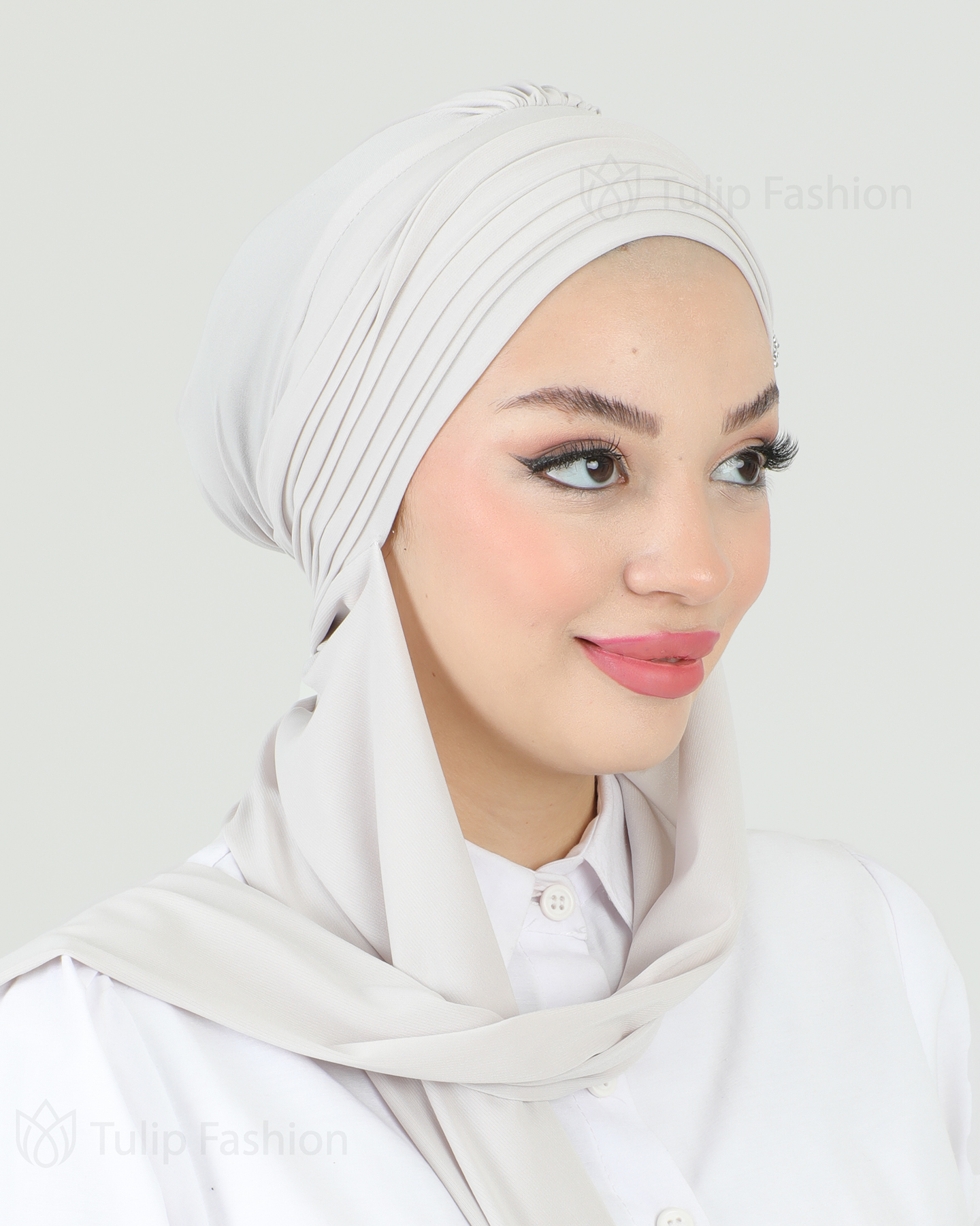 Turban - Saria - Ljusbeige - 4