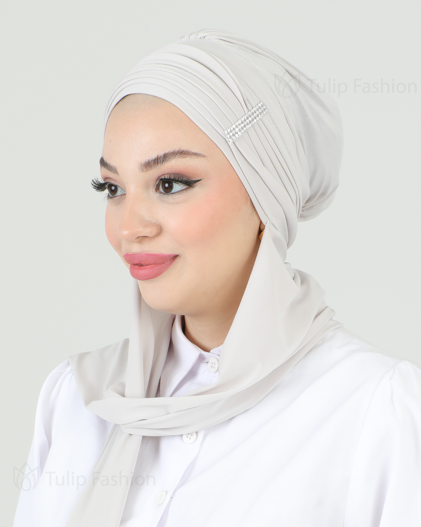 Turban - Saria - Ljusbeige - 2