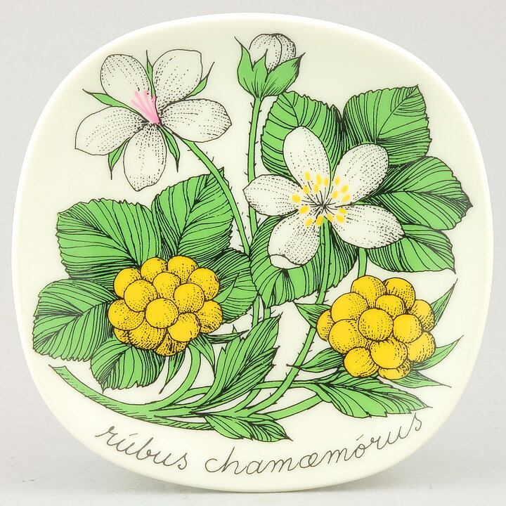 Esteri Tomula (Botanica 1982) Cloudberry Wall Plaque 13 cm (2)