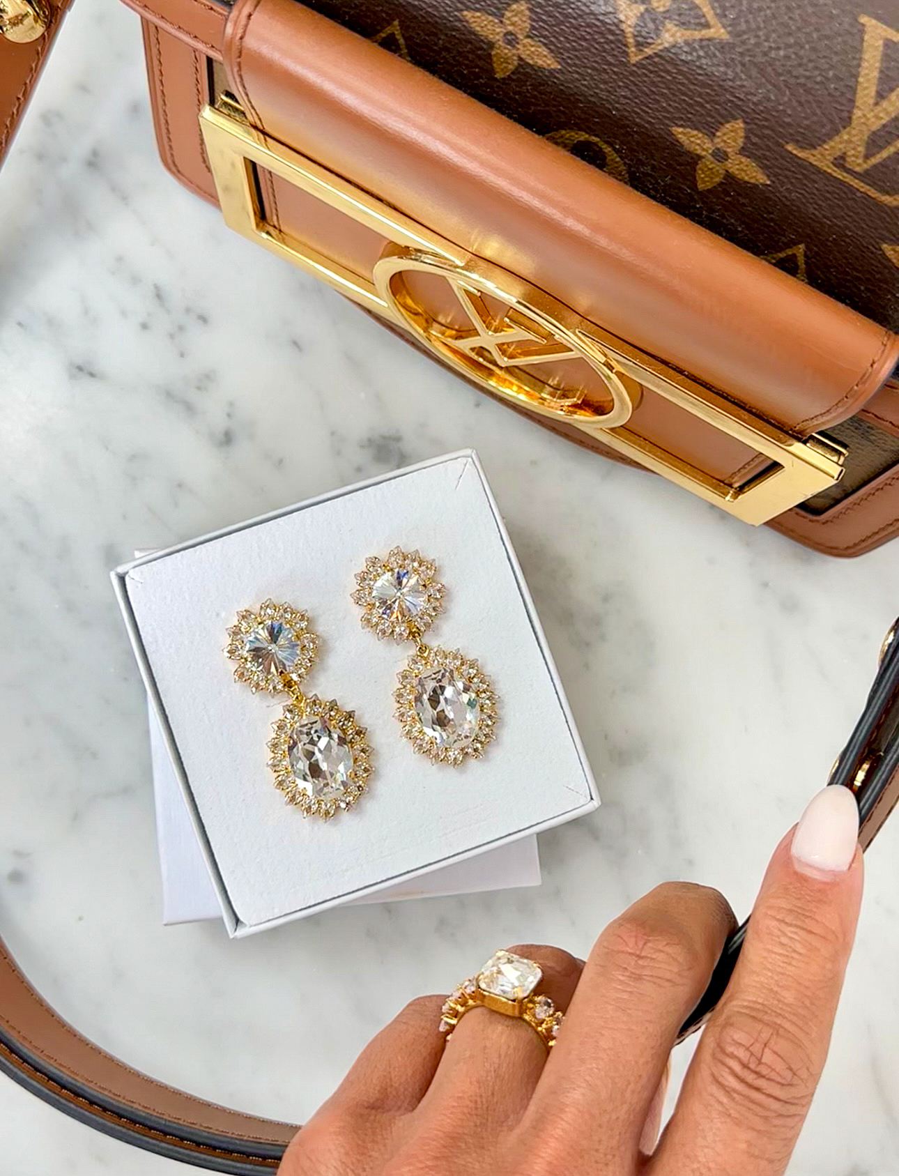 Earrings Tracy Clear Gold - 4