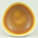 Berndt Friberg (1958) Unique Brown Triangular Haresfur Bowl 11 cm