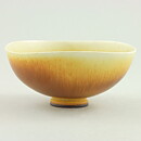 Berndt Friberg (1958) Unique Brown Triangular Haresfur Bowl 11 cm