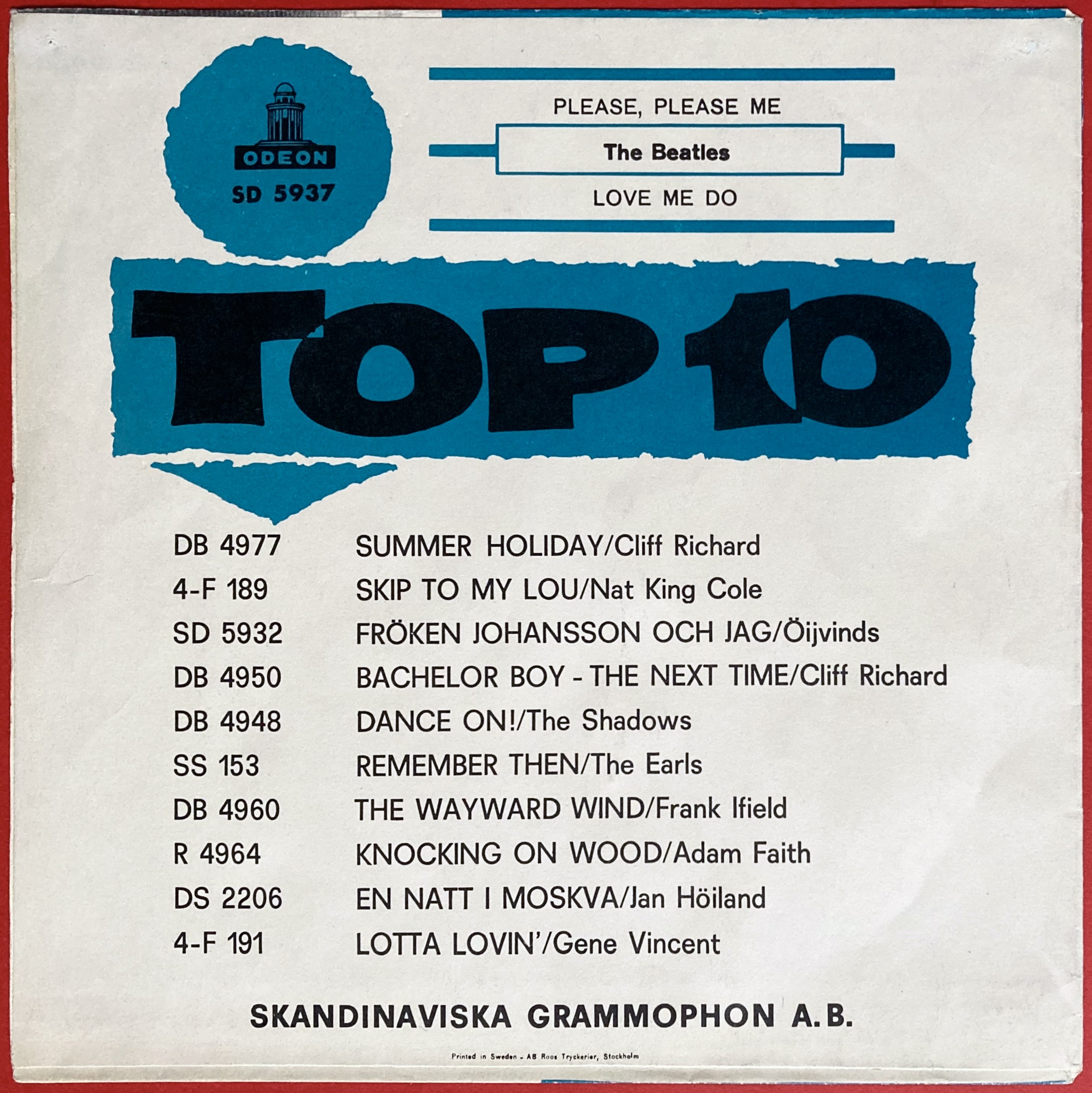 BEATLES - Please, please me Swe PS 1963 - 2