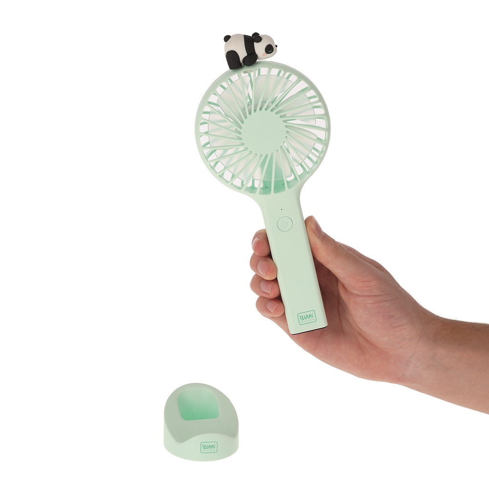 Bærbar mini-ventilator med bordholder, Panda - 4
