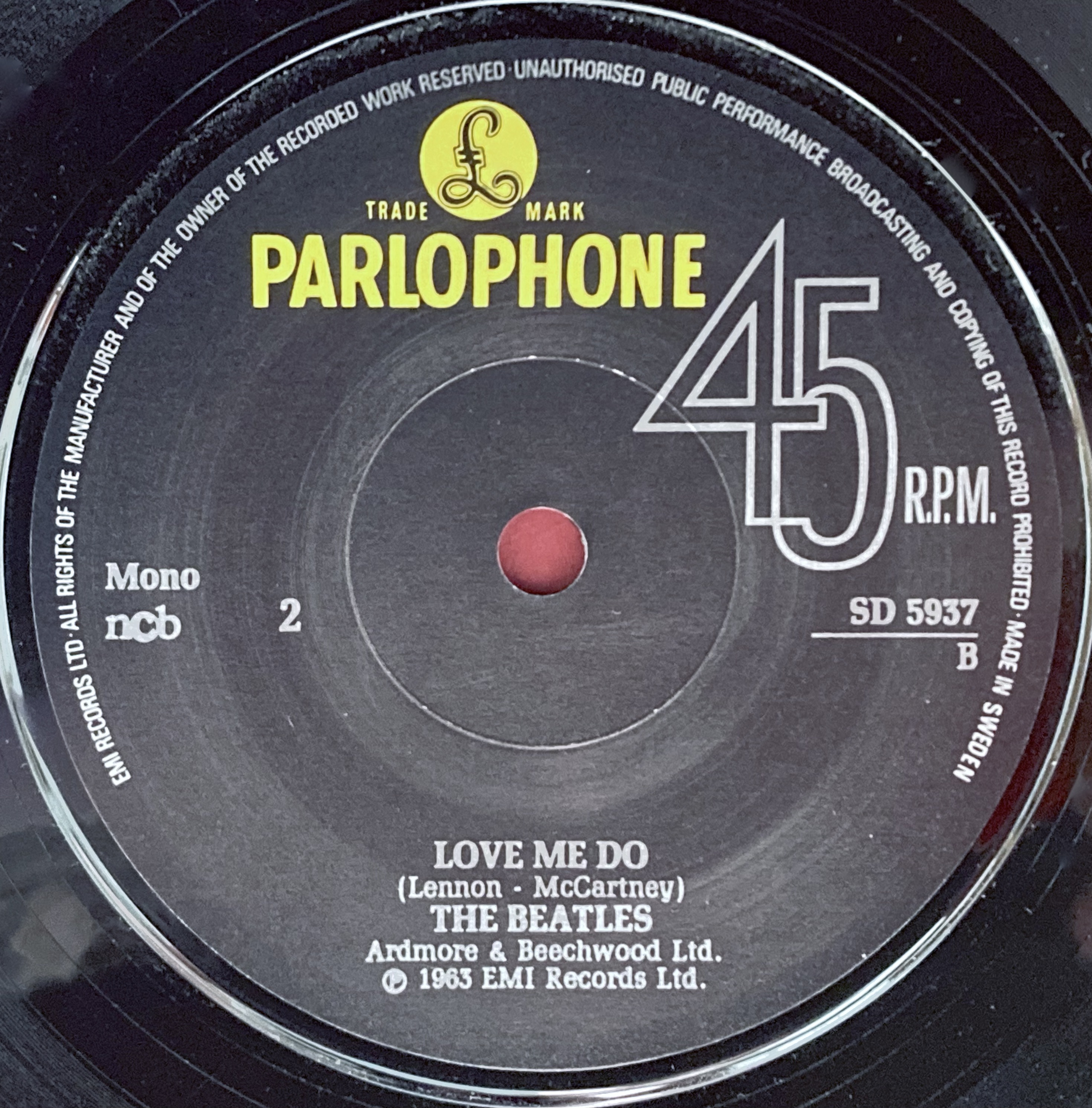 BEATLES - Please, please me 7" Swe PS 1979 - 4