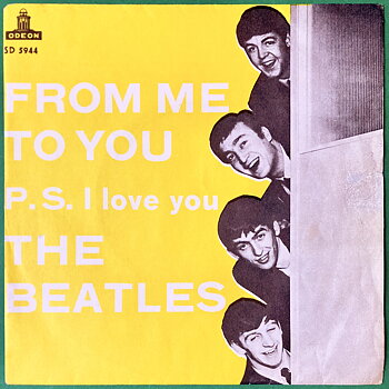 BEATLES - From me to you 7" GUL Swe PS 1963