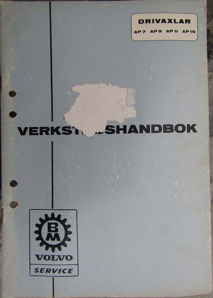 1972 Volvo BM Drivaxlar verkstdshandbok 1-72