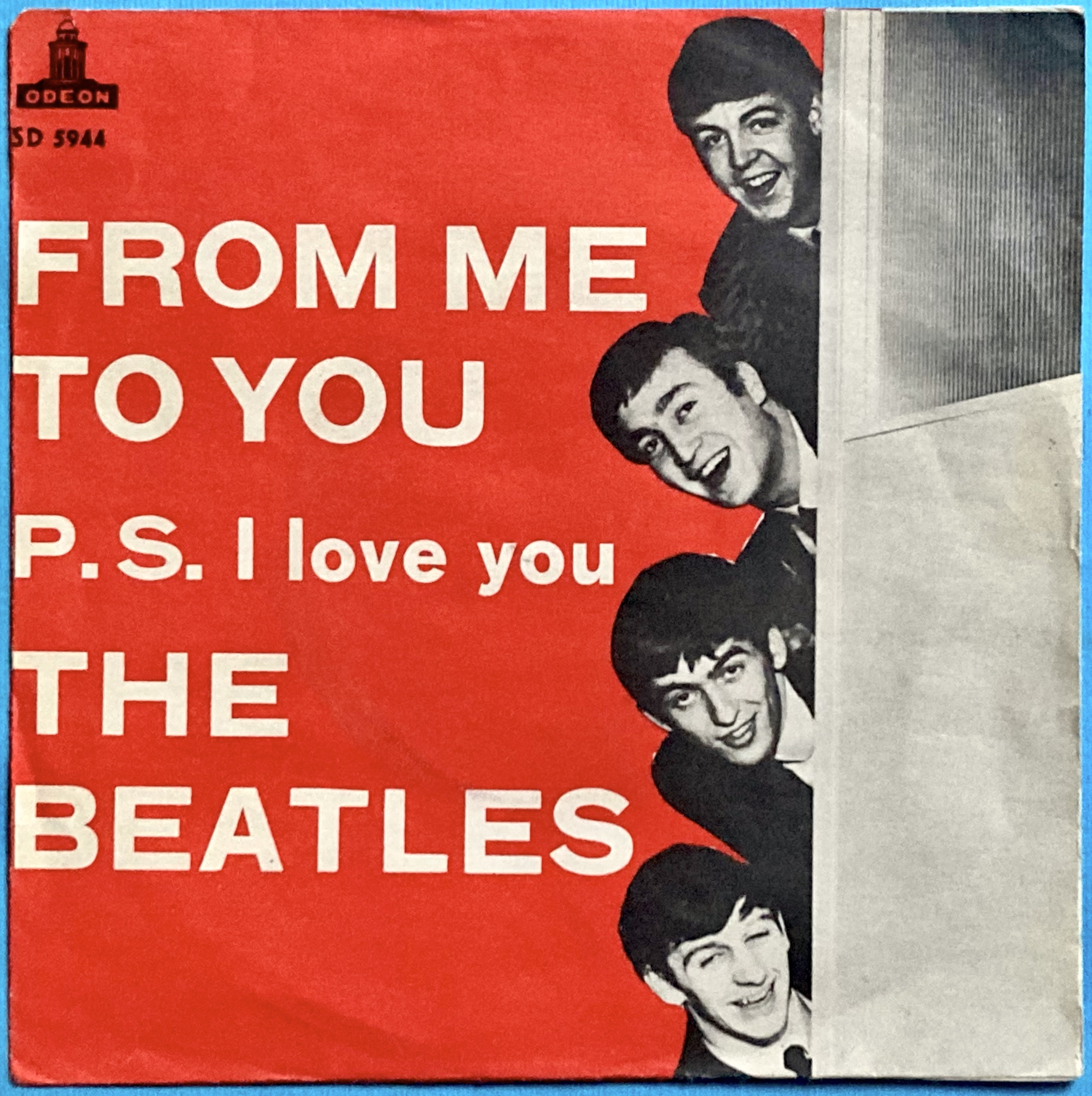 BEATLES - From me to you Röd Swe PS 1963
