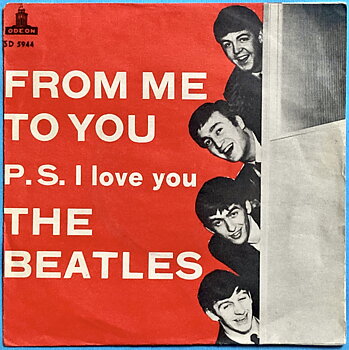 BEATLES - From me to you Röd Swe PS 1963