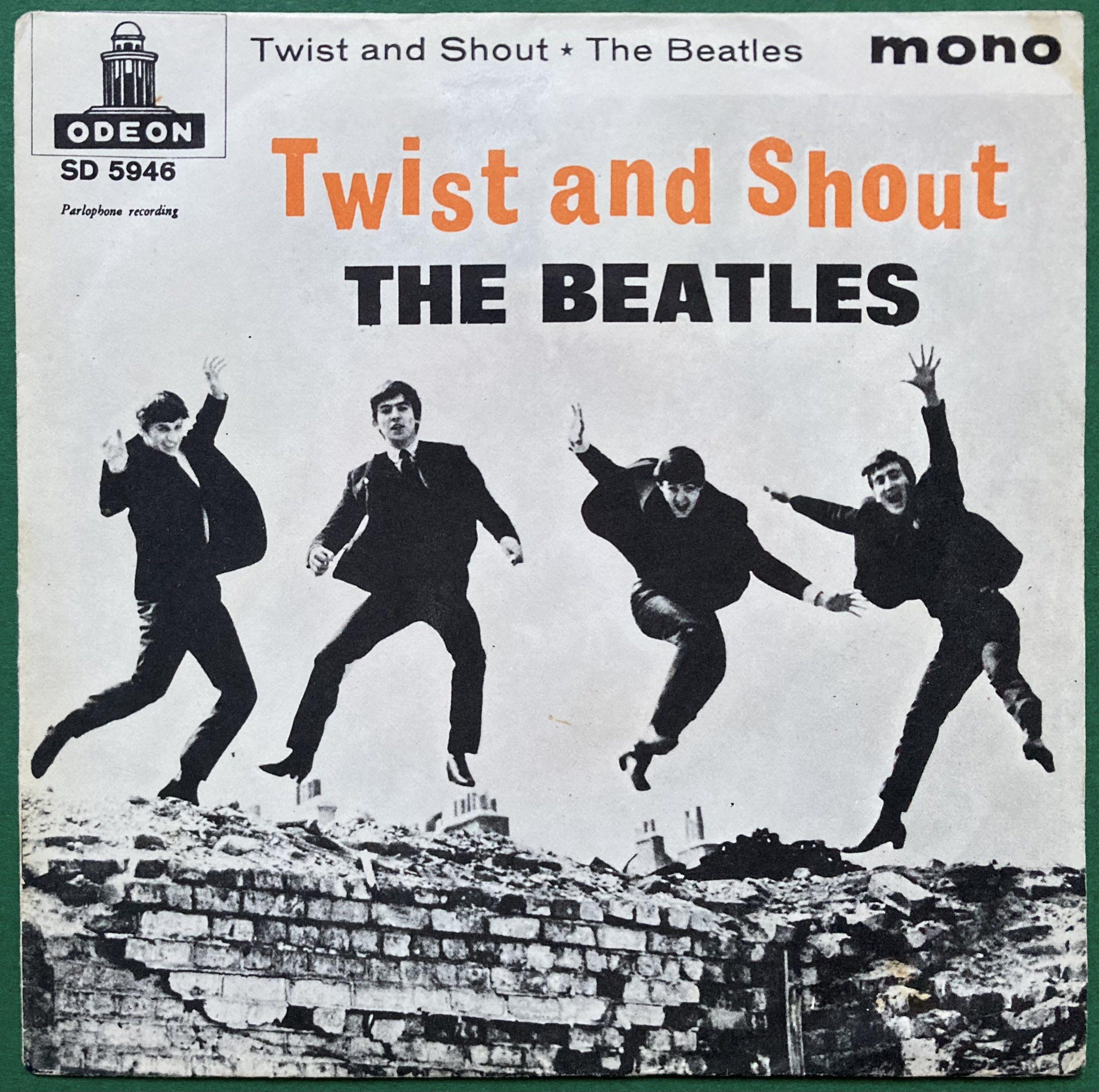BEATLES - Twist and shout 7" Orange Swe PS 1963