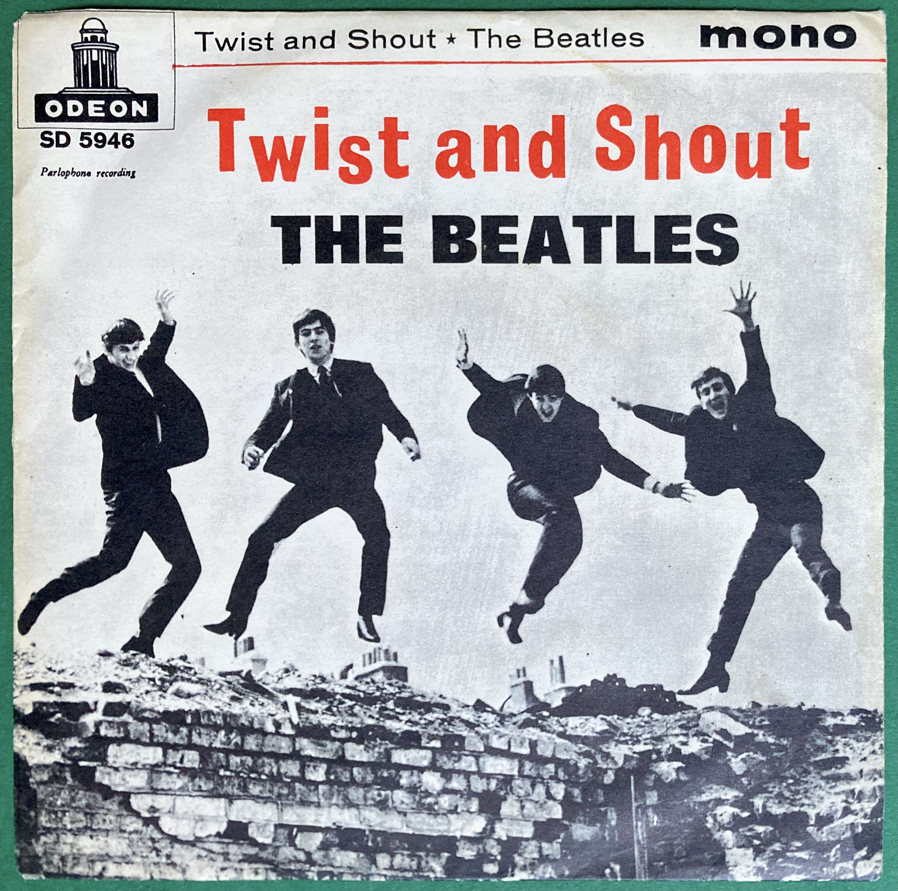BEATLES - Twist and shout 7" Red Swe PS 1963 - 5